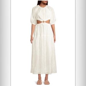 NWT Skyler Open Back Puff Sleeve Midi Dress Size 6 by Significant Other